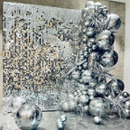 COKAOBE Silver Shimmer Wall Backdrop, Photo Backdrops - Image 6