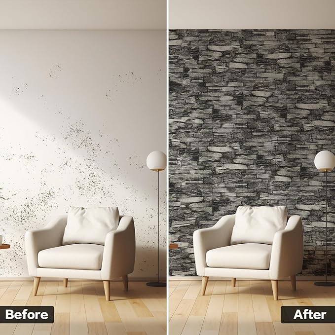 20PCS 3D Wall Panels Peel and Stick Foam, Self-Adhesive Decorative 3D Brick - Image 5