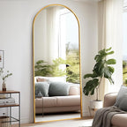 Rowjut Floor Full Length Mirror, Arched Mirrors Full Length 76"x34" - Image 2
