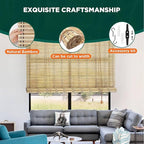 Bamboo Blinds for Interior Windows, Custom Roller Shades for Indoor Window and - Image 3