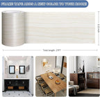 TIANLDD 27 FT Wood Grain Wallpaper Border, Removable Waterproof Mirror Border - Image 3
