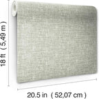 NuWallpaper Sage Poplin Peel and Stick Wallpaper - Image 8