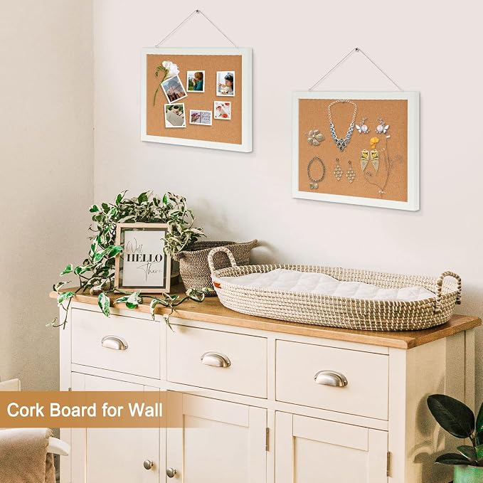 2-Pack Double-Sided Cork Board, Picture Display Vision Board Kit Corkboards - Image 5