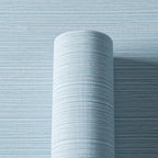 Grasscloth Textured Wallpaper Light Blue Peel and Stick 24inX393in Fabric Wall - Image 3