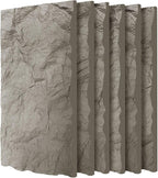 3D Faux Stone Wall Panels, Lightweight & Waterproof Accent Marble Rock Skin by Gahowlen
