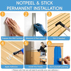 PS Wainscoting Wall Panel Kit, Paintable Waterproof PS Panels - Image 4