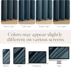 NICETOWN Slate Blue Blackout Velvet Curtains - Image 8