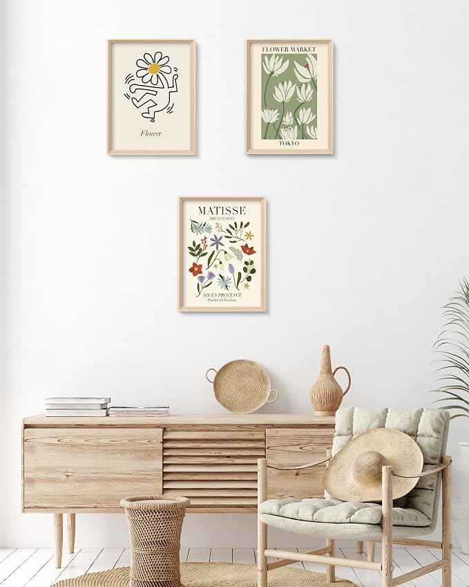 Framed Matisse Canvas Wall Art for Bedroom, Abstract Matisse Canvas Wall Decor - Image 4