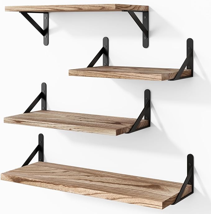 YGEOMER Floating Shelves for Wall Different Sizes Farmhouse Wall Shelf for by YGEOMER