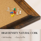 Cork Bulletin Board, Hanging Pin Board - Image 4