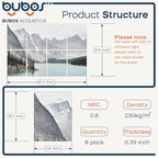 BUBOS 8 Pack Art Acoustic Panels Soundproof Wall Panel, 47.2X31.4 Inches Sound - Image 2