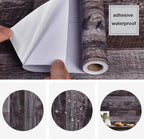 WENMER Grey Wood Peel and Stick Shiplap Self Adhesive Wallpaper - Image 6