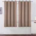 LEMOMO Cappuccino Blackout Curtains 66 x 63 Inch Length/Set of 2 Curtain by Lemomo
