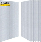 Acoustic Panels, 5 Pack Sound Panels, 47.2"x23.6"x0.35" Soundproof Wall Panels by AUTORIFIC
