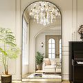 XRAMFY 78"x38" Arched Full Length Mirror Floor Mirrors by XRAMFY