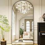 XRAMFY 78"x38" Arched Full Length Mirror Floor Mirrors by XRAMFY