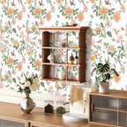 Froluya Floral Peel and Stick Wallpaper Vintage Floral Contact Paper 16.9” x - Image 4