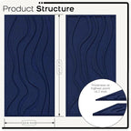 BUBOS 4 Pack Large Acoustic Panels, Total Size 47.2 x 23.6 Inches Soundproof - Image 2