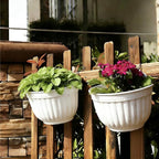 6 Pcs Plastic Large Wall Plant Pots Vertical Garden Living Wall Mounted Window - Image 6