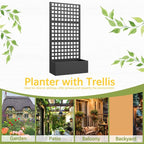 Metal Planter Box with Trellis, Planter Box Trellis with Privacy Screen and - Image 7