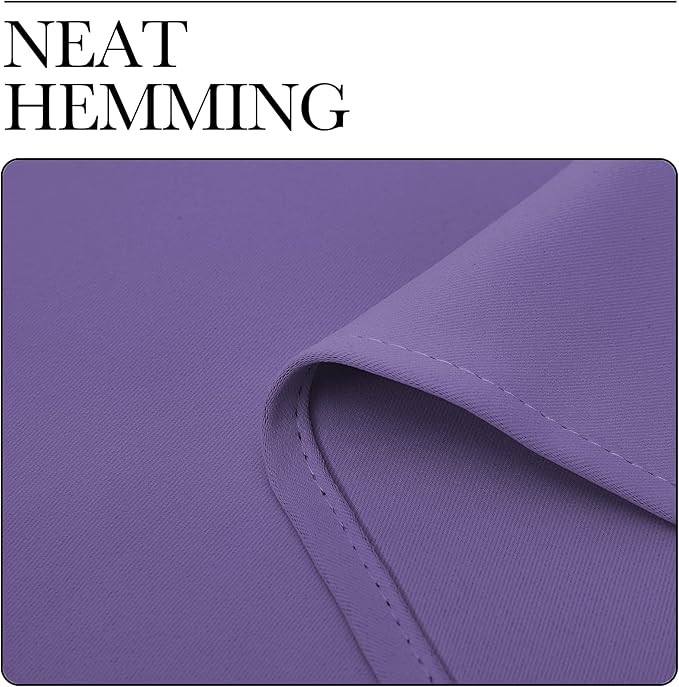 NICETOWN Lilac Purple Blackout Curtains 90" Long - Image 7