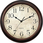 KECYET Wall Clock Battery Operated Vintage Silent Non-Ticking Analog Wall by KECYETWALLCLOCK