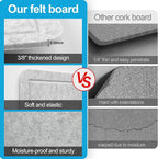 Large Felt Bulletin Board for Wall, Soft Felt Cork Board for Office, Home - Image 4