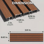 From Plain to Beautiful in Hours WPC Exterior Wall Slat Panels Waterproof - Image 2