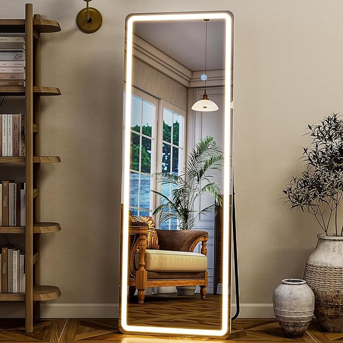 GLSLAND LED Full Length Mirror by GLSLAND