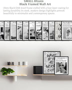 iHery Premium Small 8x10in Natural Black OAK Wood Dolce Far Niente Framed Wall - Image 3