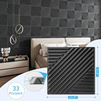 Art3d 33-Pack 3D Wall Panels for Interior Wall Decor, Textured Accent Wall - Image 3