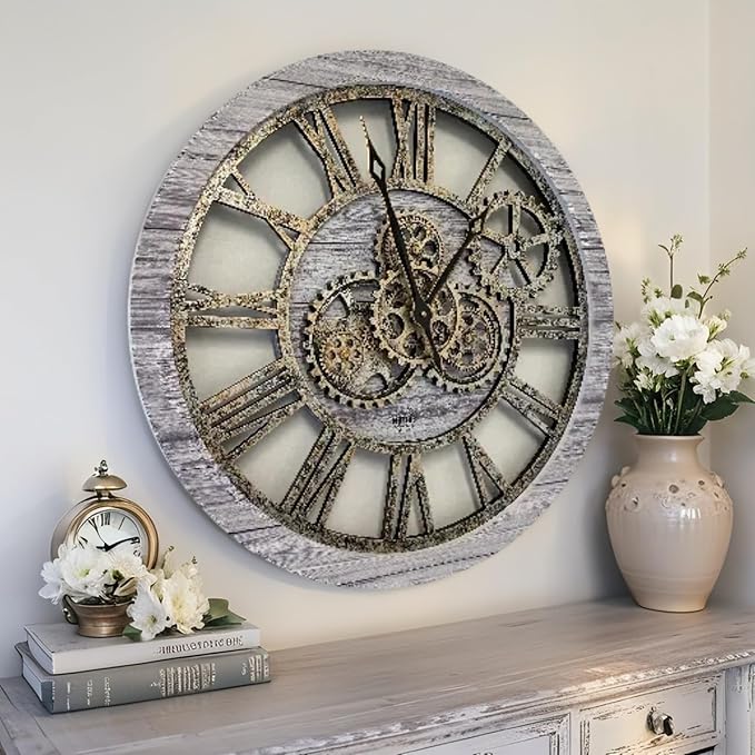 ImprovingLife The Gears Clock The Original Real Moving Gear Wall Clock Vintage - Image 2