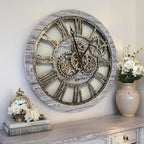 ImprovingLife The Gears Clock The Original Real Moving Gear Wall Clock Vintage - Image 2
