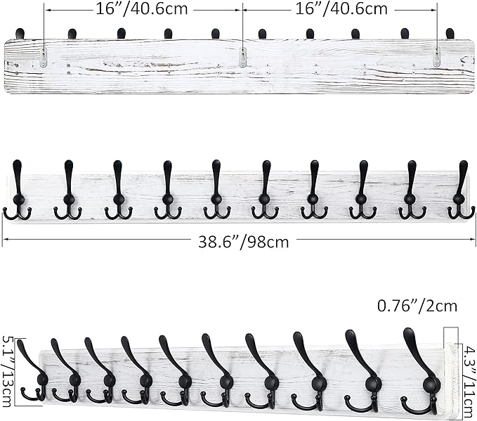 SKOLOO Coat Rack Wall Mounted - Image 5