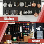 Peg Board 8 Pack Metal Pegboard Panels - Image 9