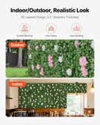 VEVOR Artificial Luxury‌ Flower Wall Backdrop, Each Panel 2 x 8 ft, Gorgeous 3D - Image 5