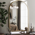 HARRITPURE Arched Wall Mirror – 26"x38" Arch Bathroom Mirror Metal Frame Vanity by HARRITPUREHome