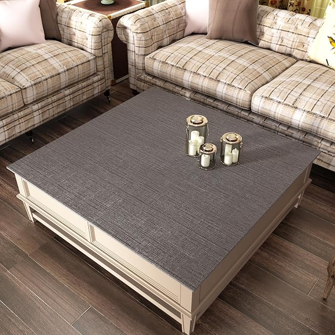 CRE8TIVE Dark Grey Grasscloth Wallpaper Removable Textured Wallpaper Stick and - Image 4