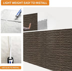 3D Faux Stone Wall Panels, Lightweight & Waterproof Accent Marble Flowing Stone - Image 4