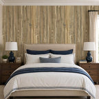 VEELIKE Weathered Wood Slat Wall Panels Peel and Stick Reclaimed Wood Grain - Image 5