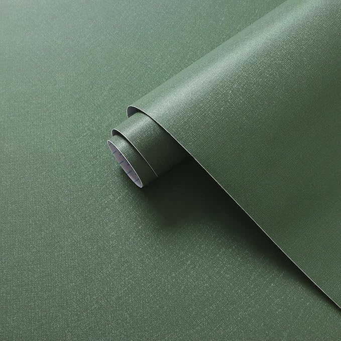 Dimoon 17.7''x393'' Peel and Stick Wallpaper Green Contact Paper by DIYYOURMOON