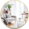 Itrue Round Gold Mirror 36 Inch by Villacola