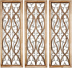 XIAOAIKA Hand Carved Boho Wood Wall Art by XIAOAIKA