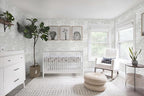 Heroad Peel and Stick Wallpaper Grey and White Vintage Forest Animals Floral - Image 3