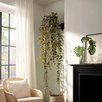 Artificial Hanging Plant 2 Pcs Faux Plant Ivy Vine Faux Eucalyptus Vines Fake - Image 4
