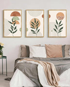 PHOPAGO Boho Wall Art Sage Plant Botanical Bohemain Framed Wall Printing Large - Image 4