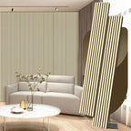 2 Pack Wood Panels for Wall, 106.3" × 11" Wood Slat Acoustic Panels for Wall by Ritollo