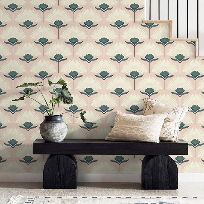 CiCiwind Vintage Wallpaper Peel and Stick Botanical Contact Paper Boho Wall - Image 6