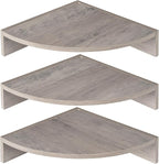 Corner Shelves 3-Pack for Bathroom & Kitchen, Space-Saving Floating Corner Wall by Unknown