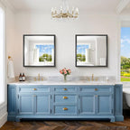 Black Bathroom Mirror, 30x30 Square Mirrors - Image 3